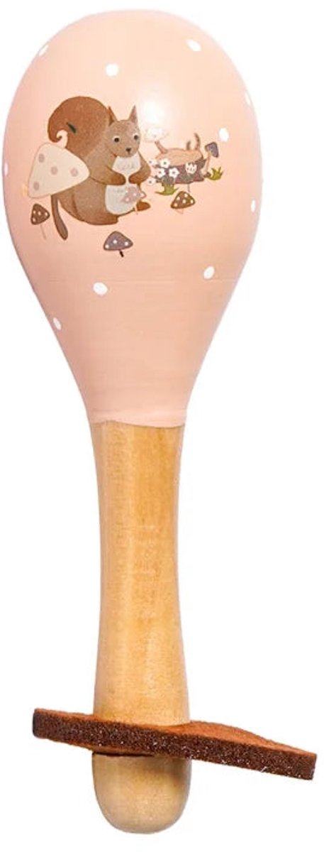 Houten Maracas Eekhoorn - Muziekspeelgoed