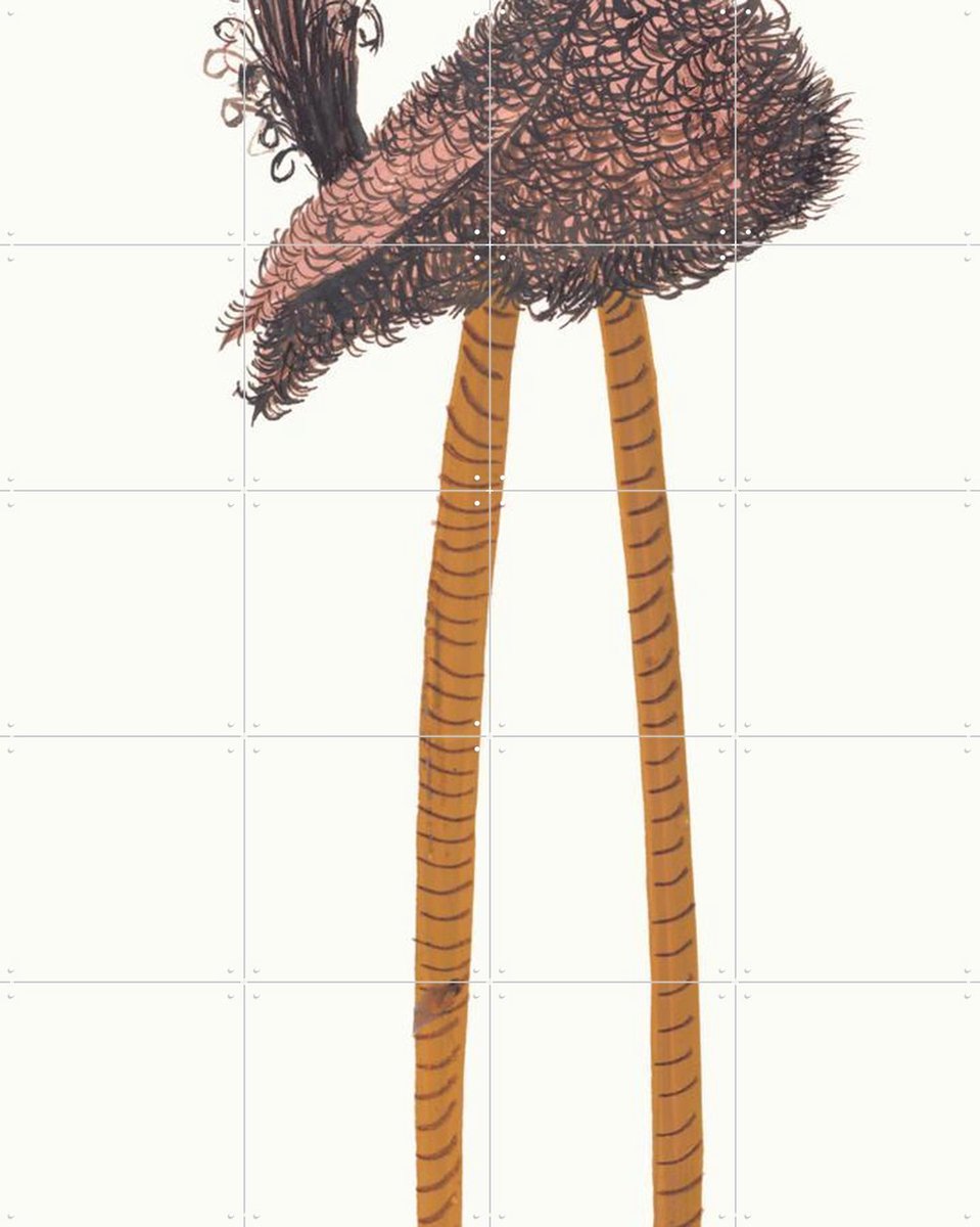 IXXI Fiepvogel, Fiep Westendorp - 80 x 100 cm - Gratis ophangtool - Grote wanddecoratie en posters - Cartoonesk, Kleurrijk, Fantasierijk