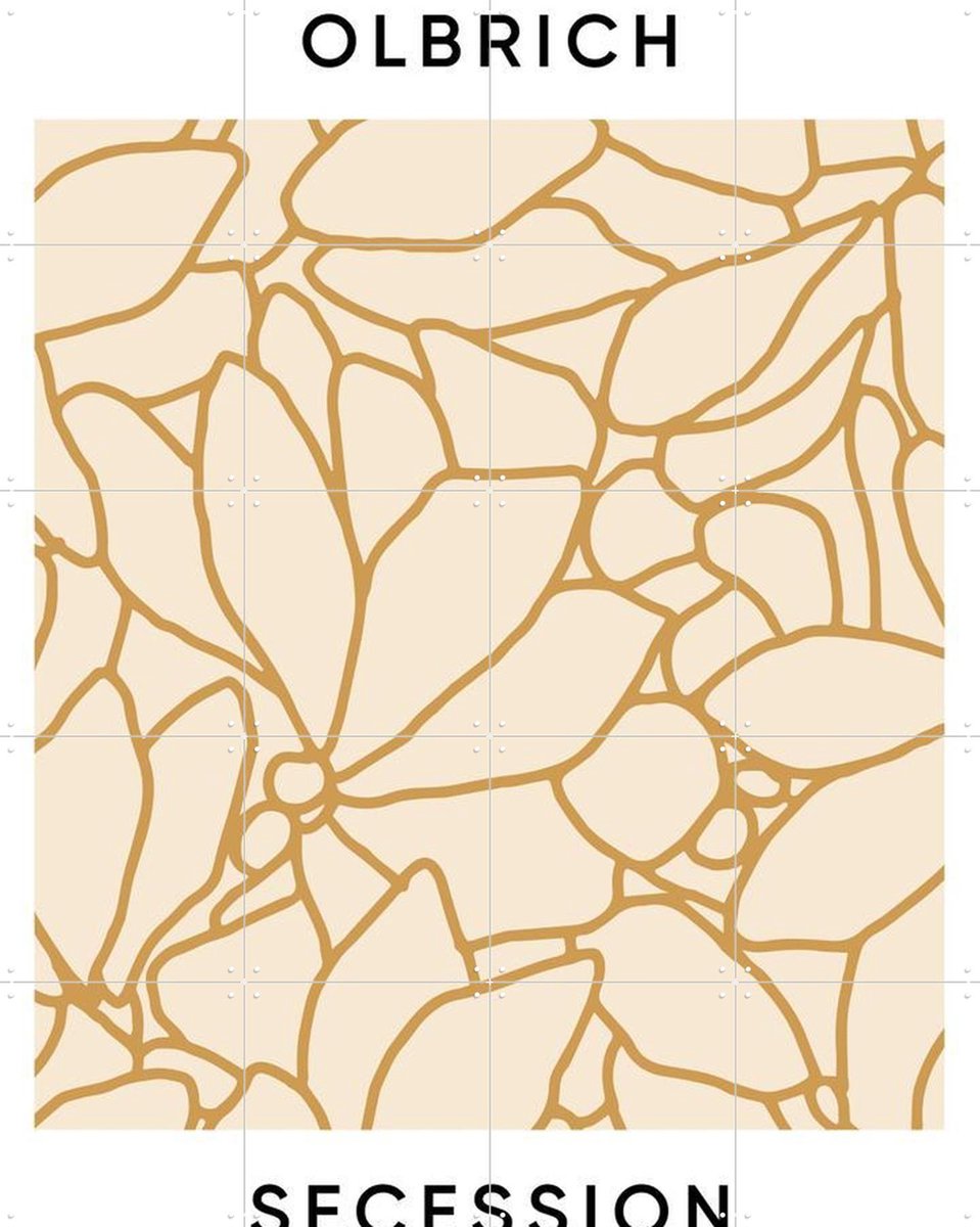 IXXI Secession Wien light, Florent Bodart - 80 x 100 cm - Gratis ophangtool - Grote wanddecoratie en posters - Grafisch Ontwerp, Line art, Art