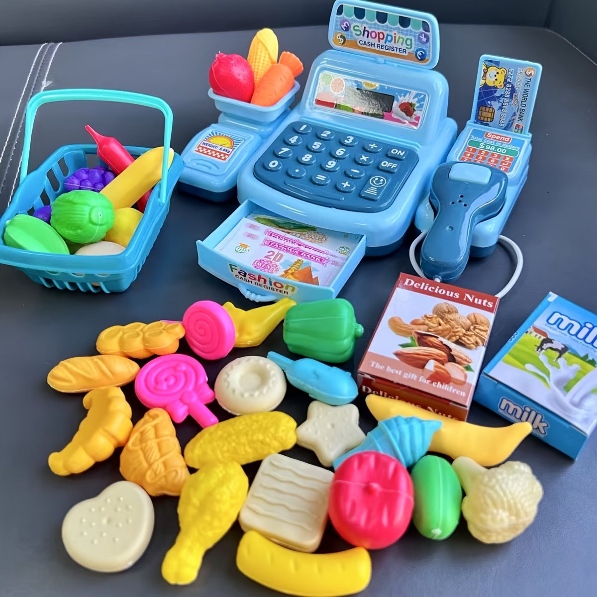 Currero Kassa Speelgoed - Speelgoed Kassa met Scanner - Met Geluid en Licht - Winkeltje Spelen - Rollenspel - Kinderen - Cadeau