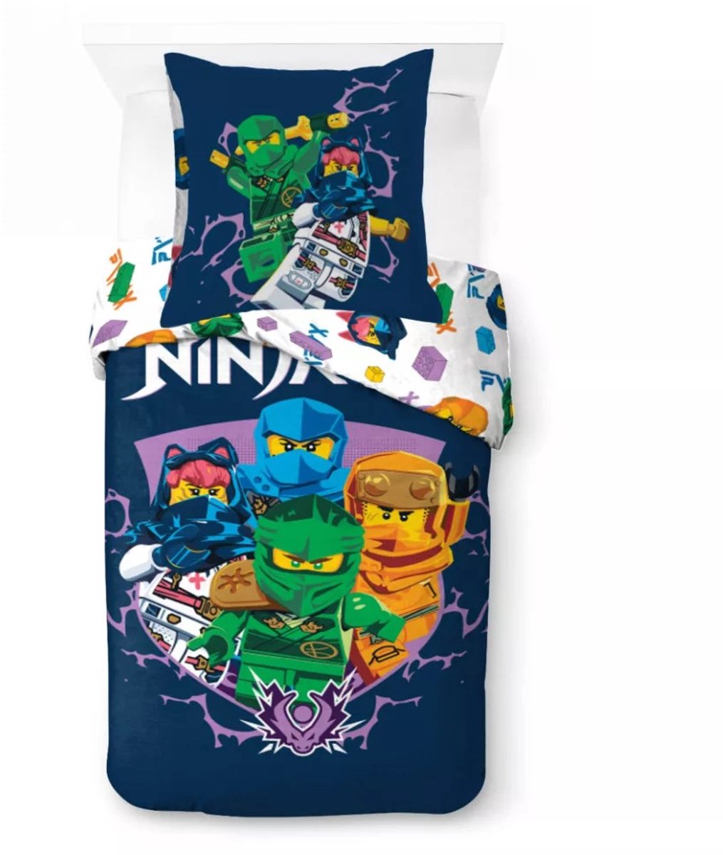 Lego dekbedovertrek Ninjago Training 100 x 135 cm - 40 x 60 cm - katoen