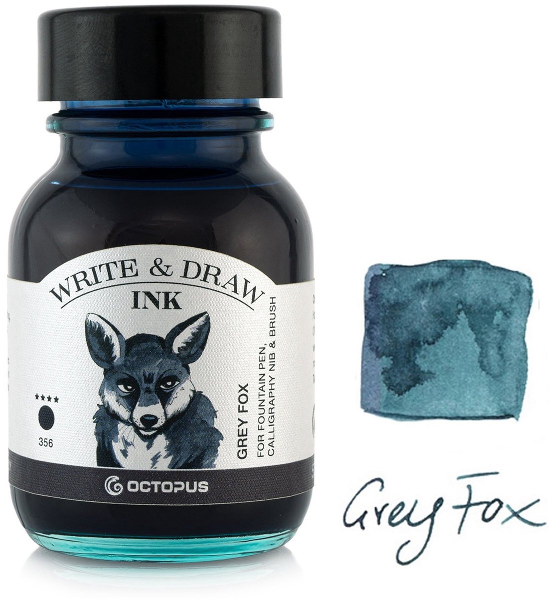 Octopus - Vulpen inkt - Schrijfinkt - Tekeninkt - 50 ml - Grey Fox