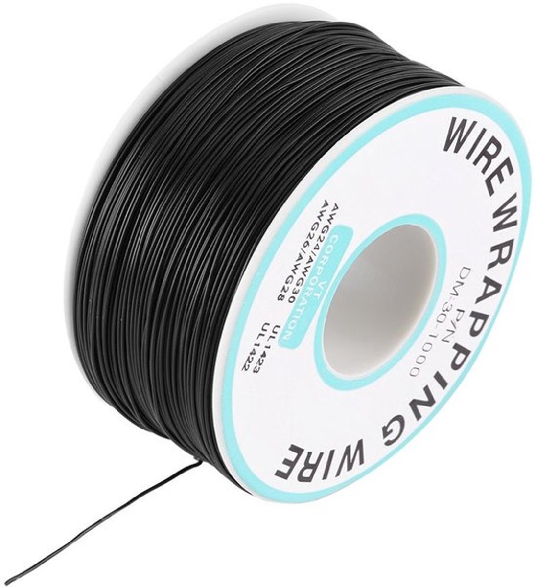 Allecto - Testkabel - 25m 30awg PVC Geïsoleerd - Enkele Koper Draad - Elektrische