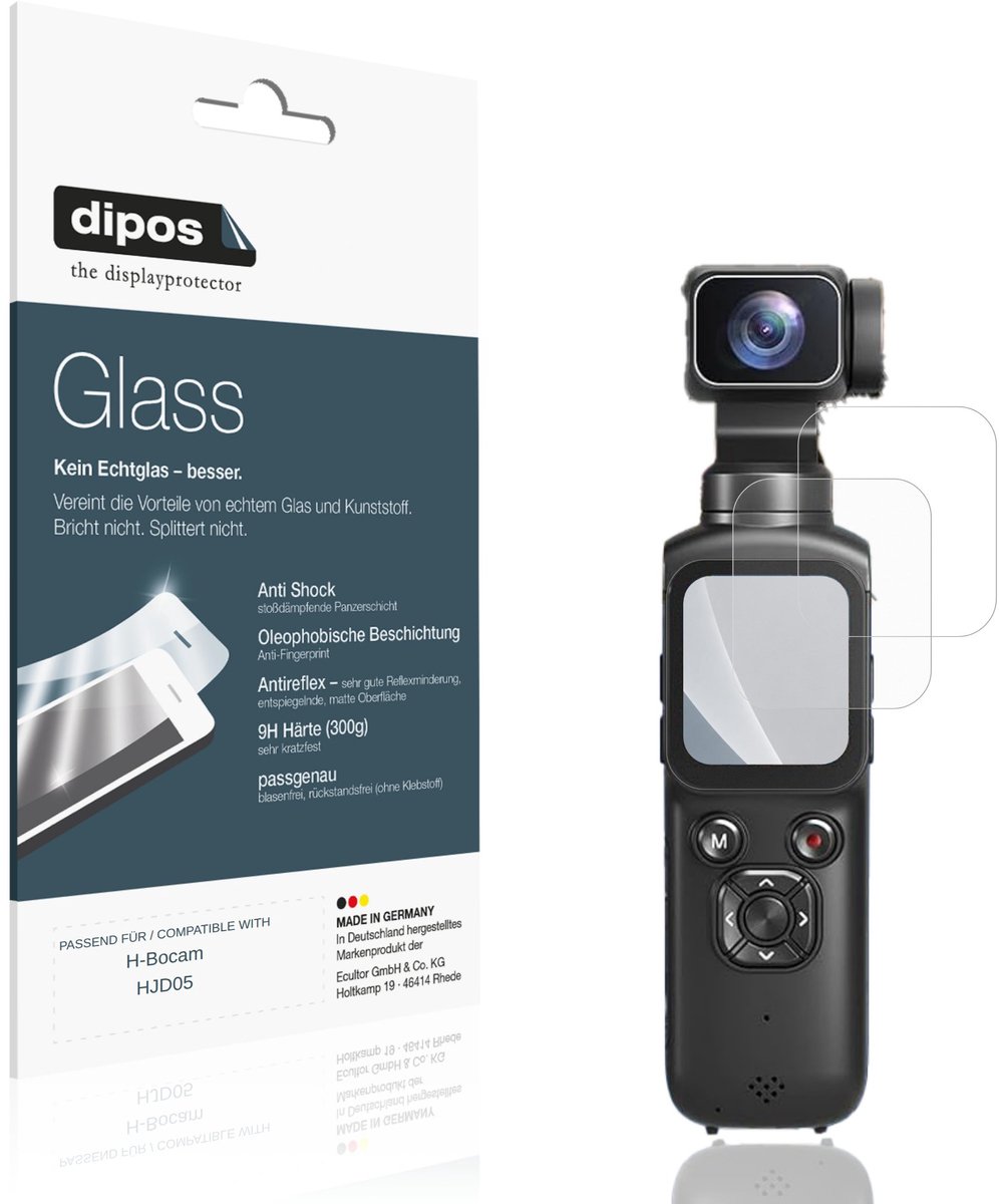 dipos – 2x Matte Pantserfolie geschikt voor H-Bocam HJD05 | 9H Screenprotector