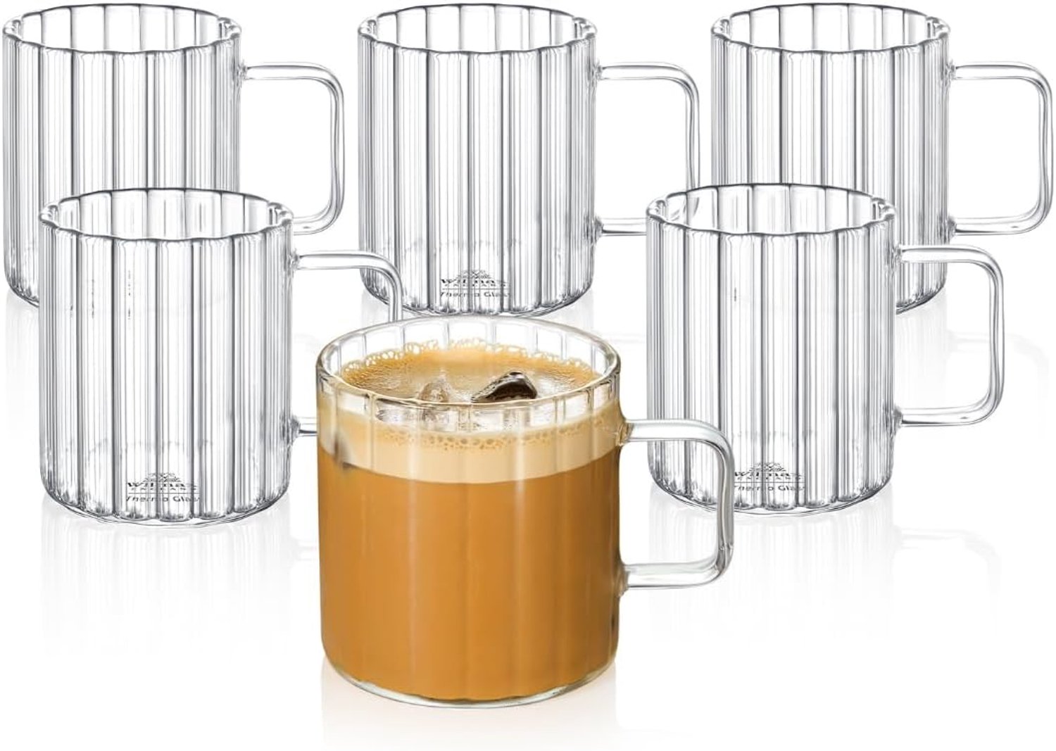 Wilmax Glazen bekers 300 ml Set van 6 WL-888616/A6