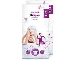 Merkloze Luiers Maat 6 (15+ kg) - 140 Stuks - Ultra Droog