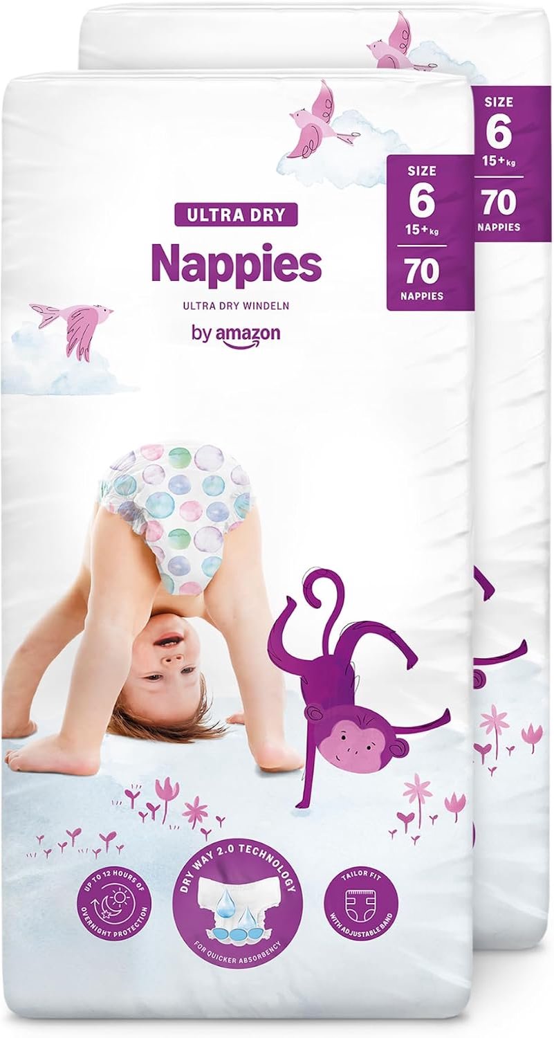 Merkloze Luiers Maat 6 (15+ kg) - 140 Stuks - Ultra Droog