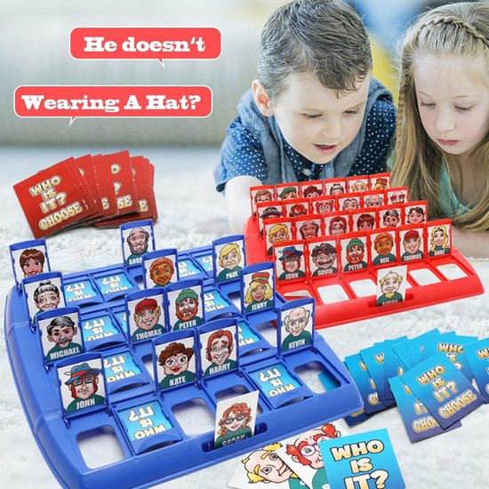 96 Stuks Wie is het Fun Bordspel Wie ben ik Klassiek bordspel Speelgoedspel voor kinderen voor familie- en feestplezier (kleur) — afbeelding 4