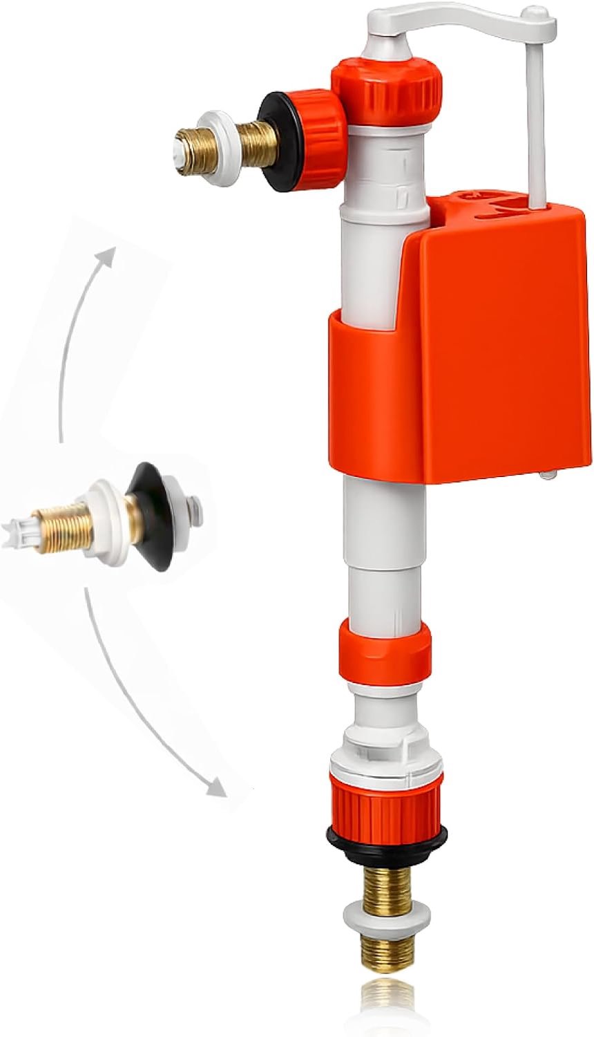 Vulventiel toilet 3/8 inch - universeel - met filter - stille vervanging - Vemera