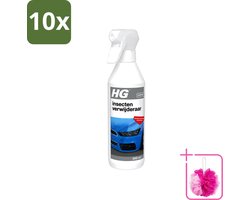 10 x HG - Insectenverwijderaar - Verwijdert Hardnekkige Insectresten - 500 ml - Bulkverpakking - Insectenverwijderaar auto - Douchemop - Insectenverwijderaar motoren