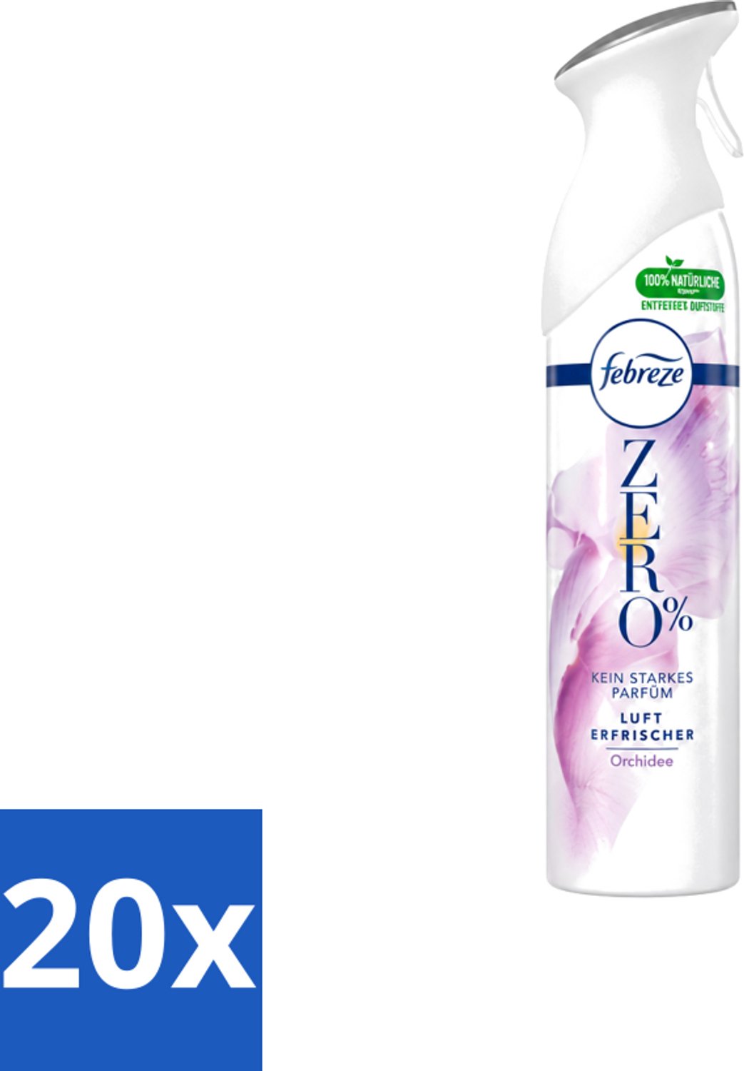 20 x Febreze Spray - Zero % - Orchidee - Luchtverfrisser - 300ml - Voordeelverpakking - 20 stuks