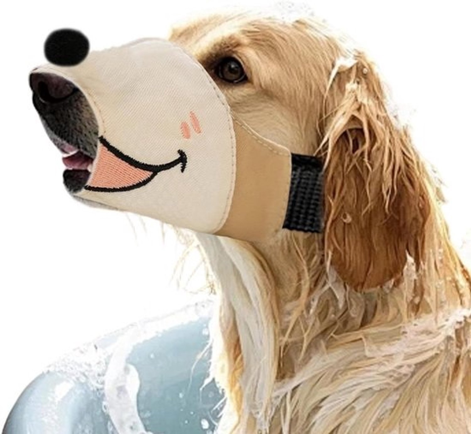 Hondenmuilkorf - Beschermhoes voor hond - Voor veilig reizen - Ademend en comfortabel - Maat S - Koffie