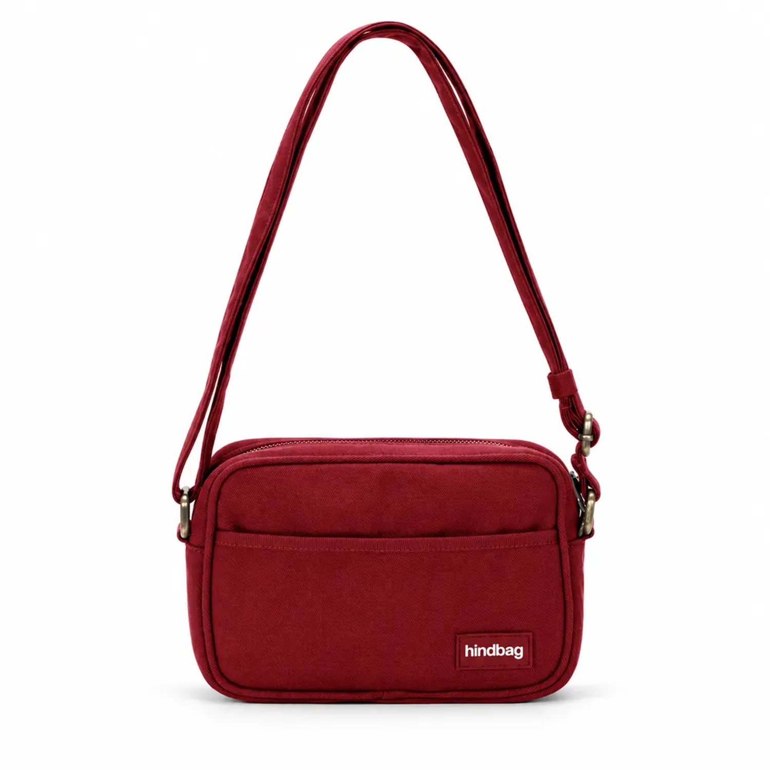 Hindbag schoudertas Nino bordeaux - biologisch katoen