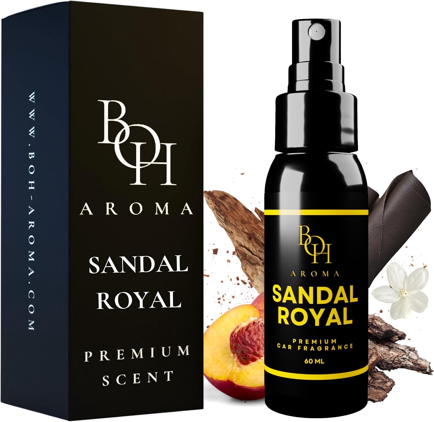 Sandal Royal Auto Parfume & Luchtverfrisser - Geur Neutraliserend (60ml)
