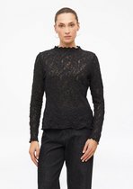 s.Oliver - female - Doorschijnend shirt met lange mouwen van kant