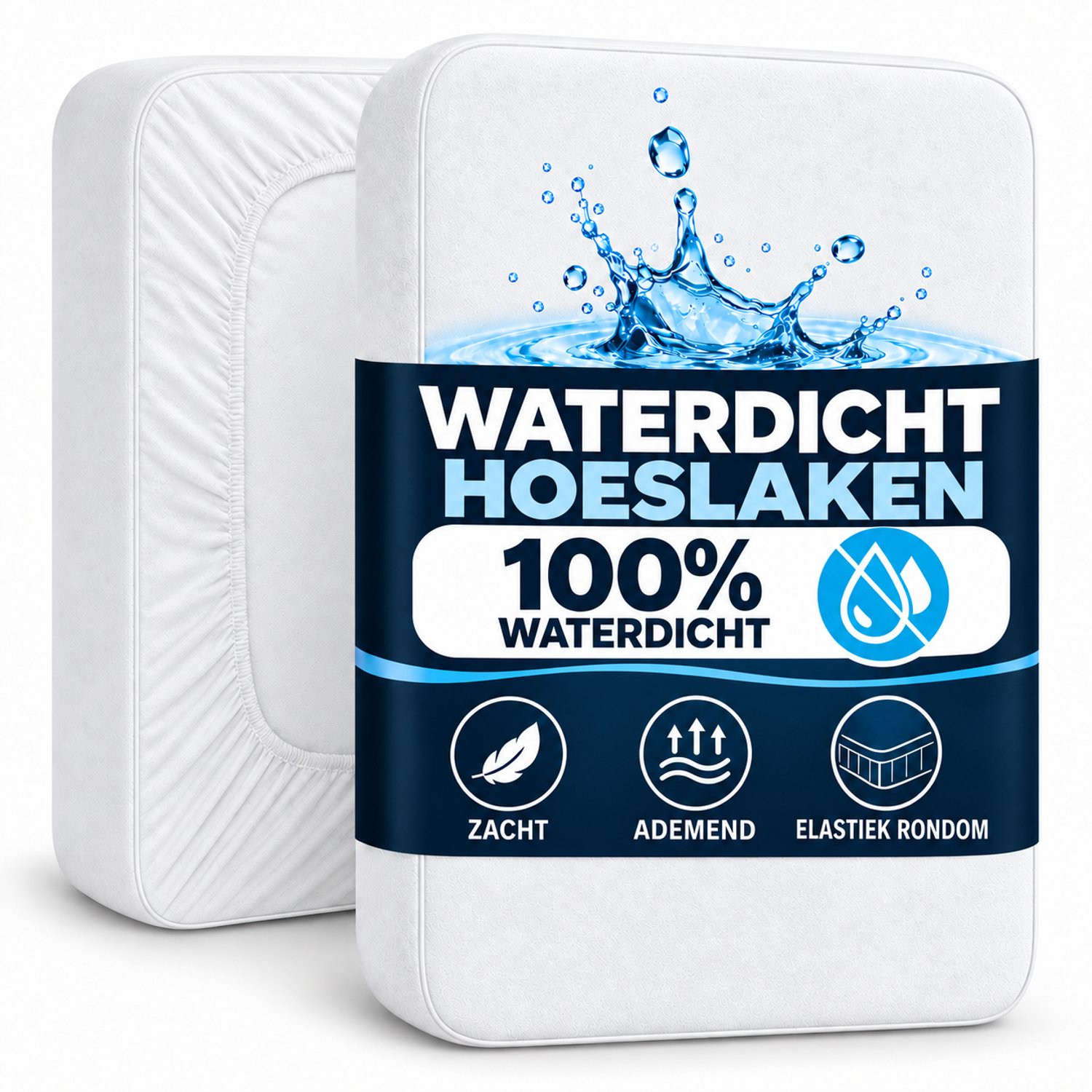 Matrasbeschermer 90x200, 120x200, 140x200, 160x200, 180x200 of 200x200 cm
