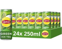 Lipton Ice Tea - Green - laag in suiker, zonder kleurstoffen en conserveermiddelen - 24 x 250 ml