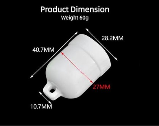 Roman Blind Cord Weight Set - 60g Hanger met Lock Stopper — afbeelding 2