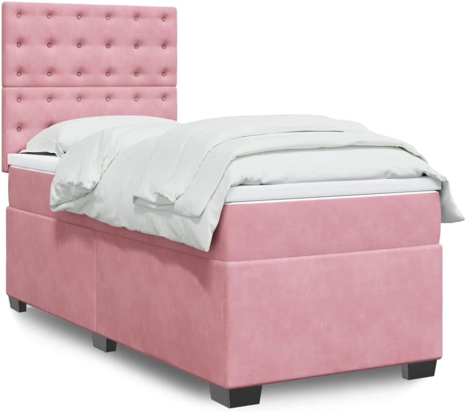 Pocketveringmatras boxspringbed roze 100x200 cm