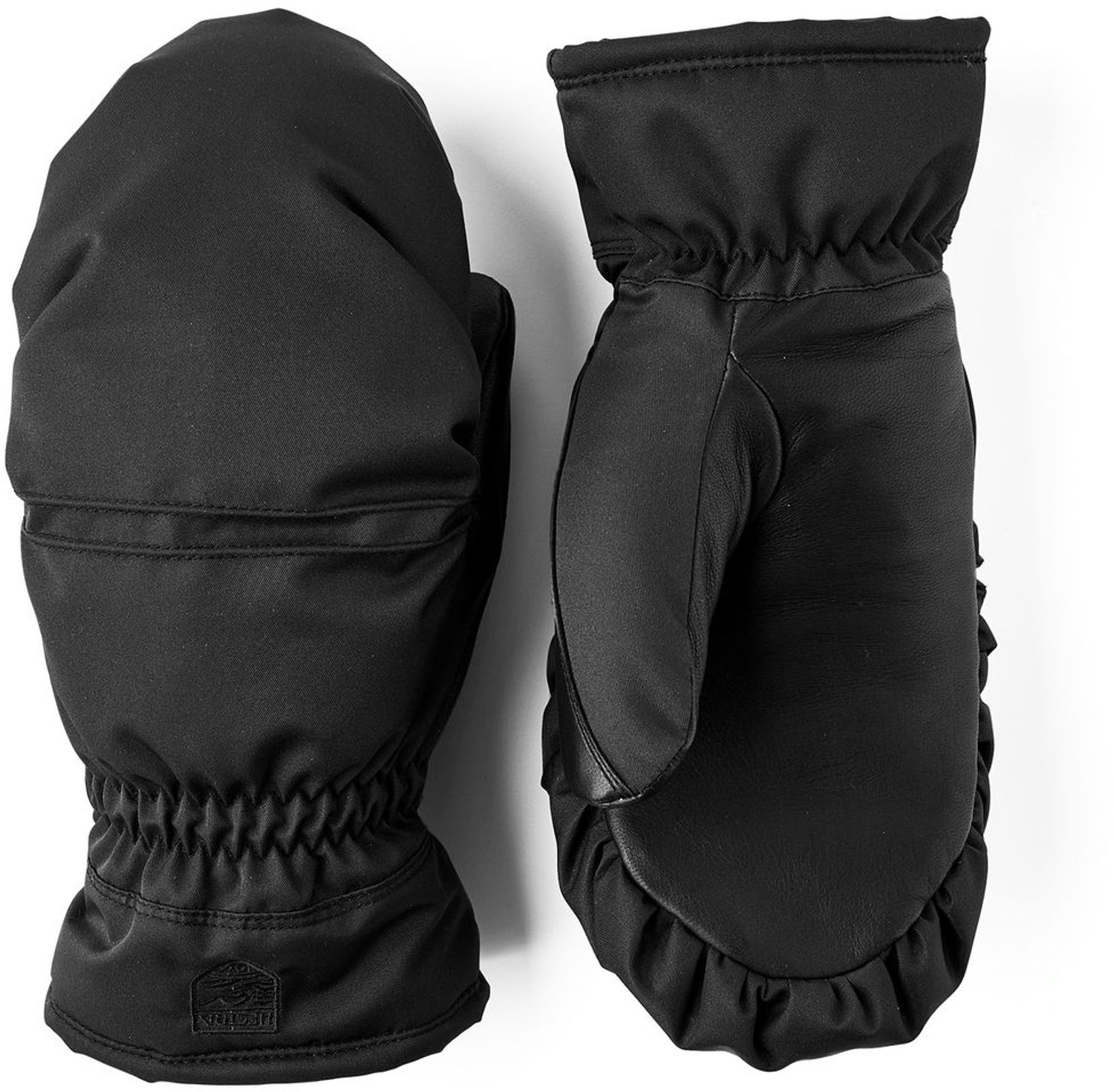 Hestra Women’s Primaloft Leather mitt – Wintersport Wintersportkleding Handschoenen Zwart