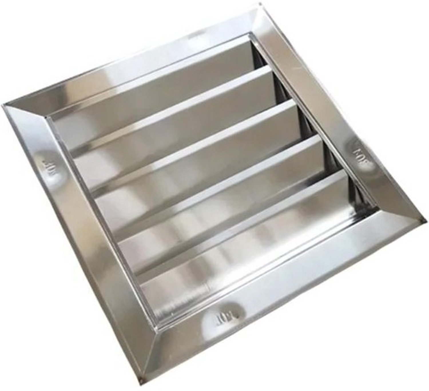 Ventilatierooster RVS - Afvoerdeksel - Luchtstroom verbeteren - Roestvrij staal - 30 cm - Zilver