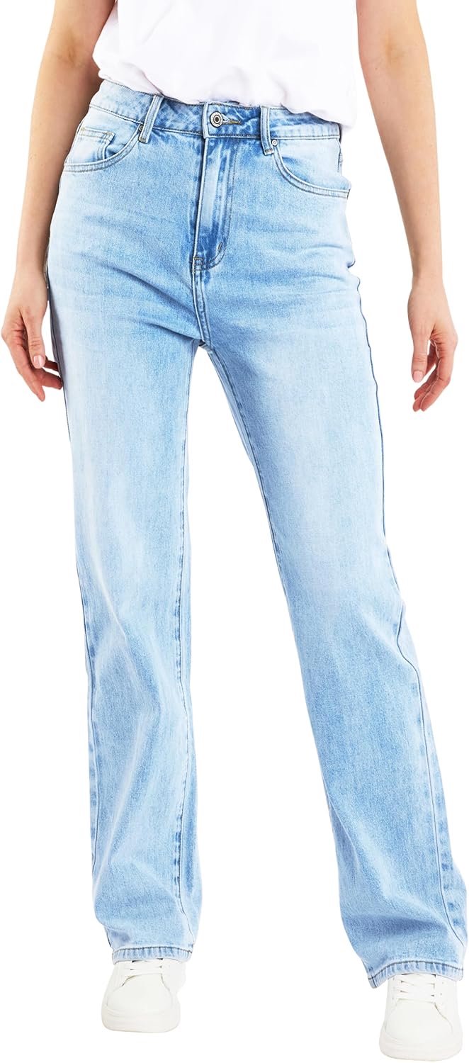 Jeans Spijkerbroek straight wide relaxed fit