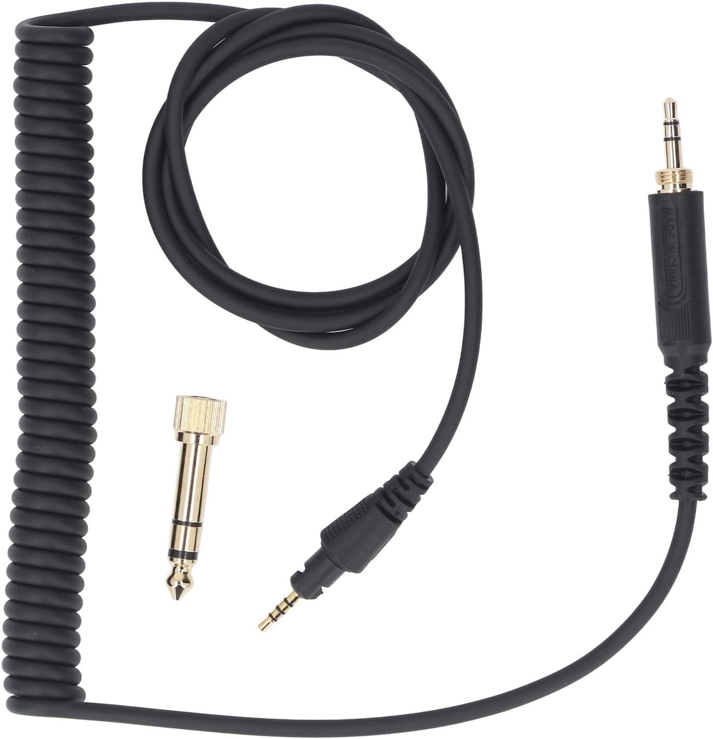 Vervangende audiokabel voor DJ-hoofdtelefoons, 3.5mm/6.35mm naar 2.5mm, verbeterde springkabel (1.2M-2M) voor optimale geluidskwaliteit en duurzaamheid