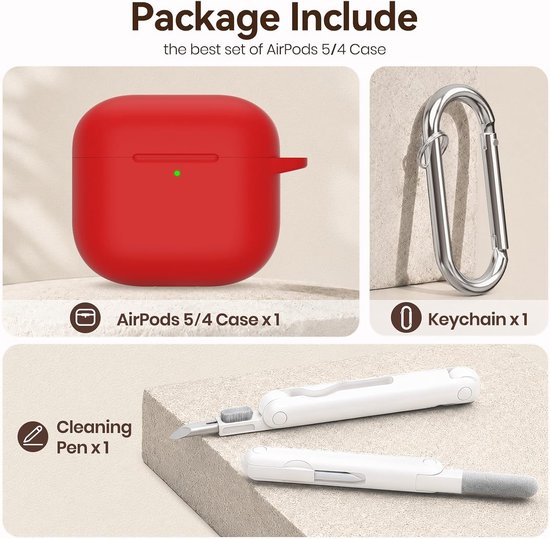 Siliconen Hoesje voor AirPods 5/4 (Rood) — afbeelding 5