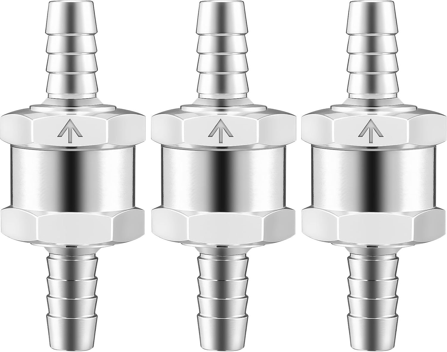 3x Brandloze Brandstof Terugslagklep - 8mm Aluminium