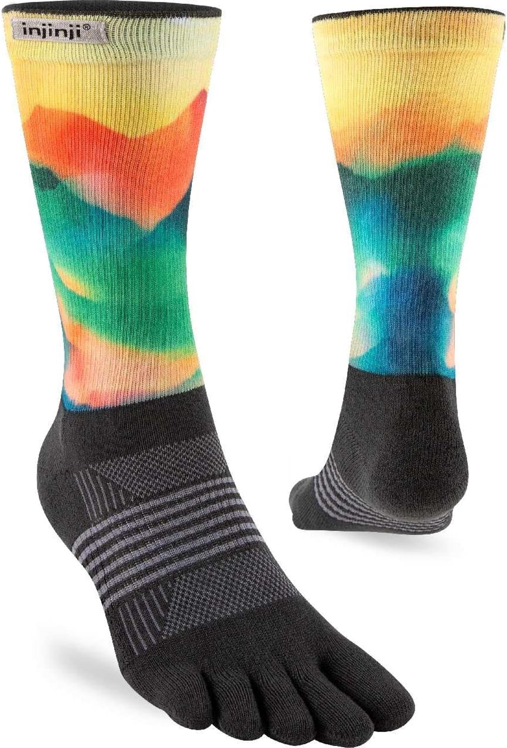 Injinji Dames Trail Midweight Crew Sokken Spectrum Valley Multikleur