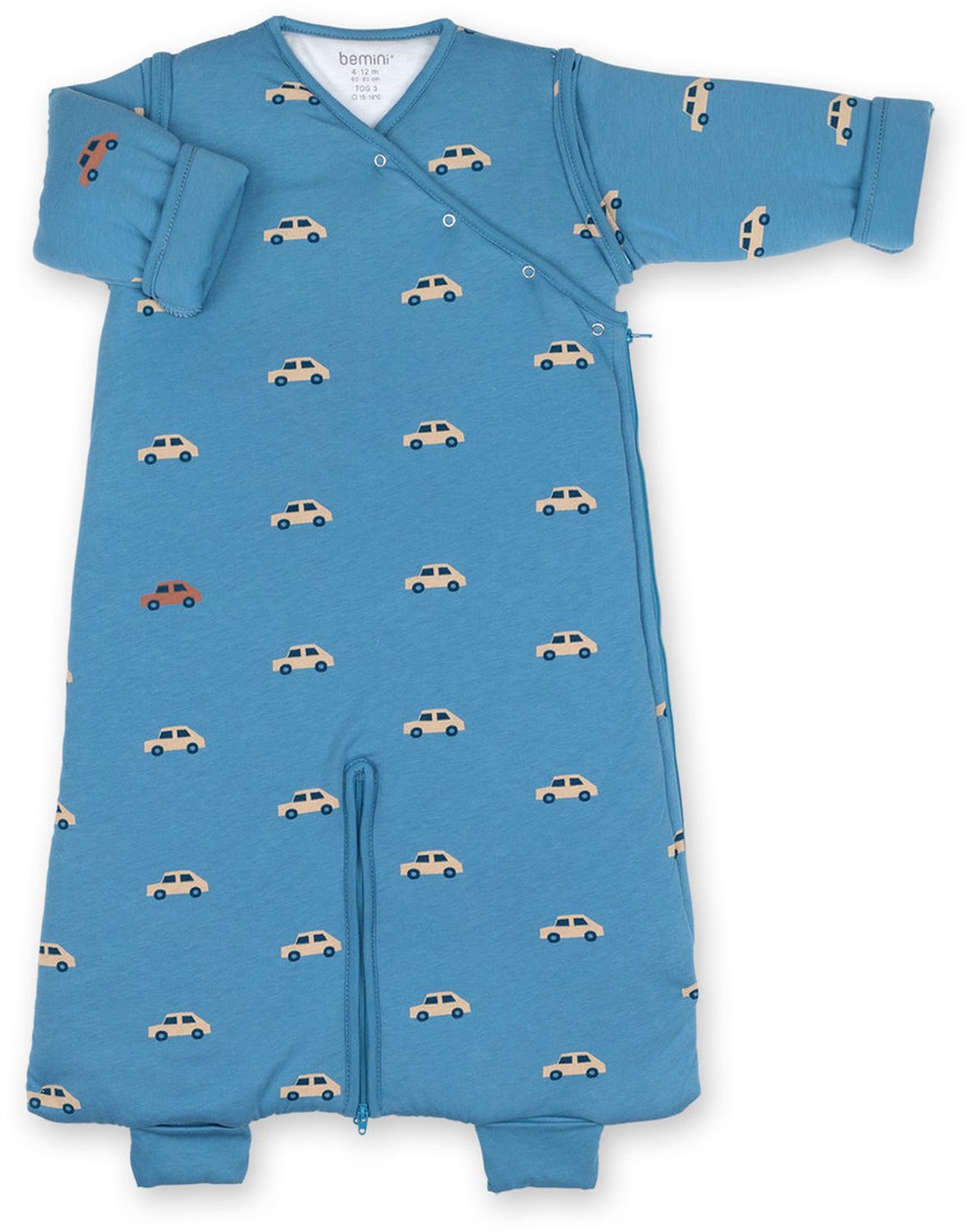 BEMINI Babyslaapzak - MAGIC BAG 4-12m - TOG 3 - Warm cocon - Mario turquoise