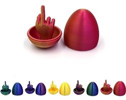 Middle Finger Easter Egg - Adult Easter Gift - Flip Off Your Loved Ones - Best Easter Gift - Funny Gag Gift Idea (Blue-green Gradient)