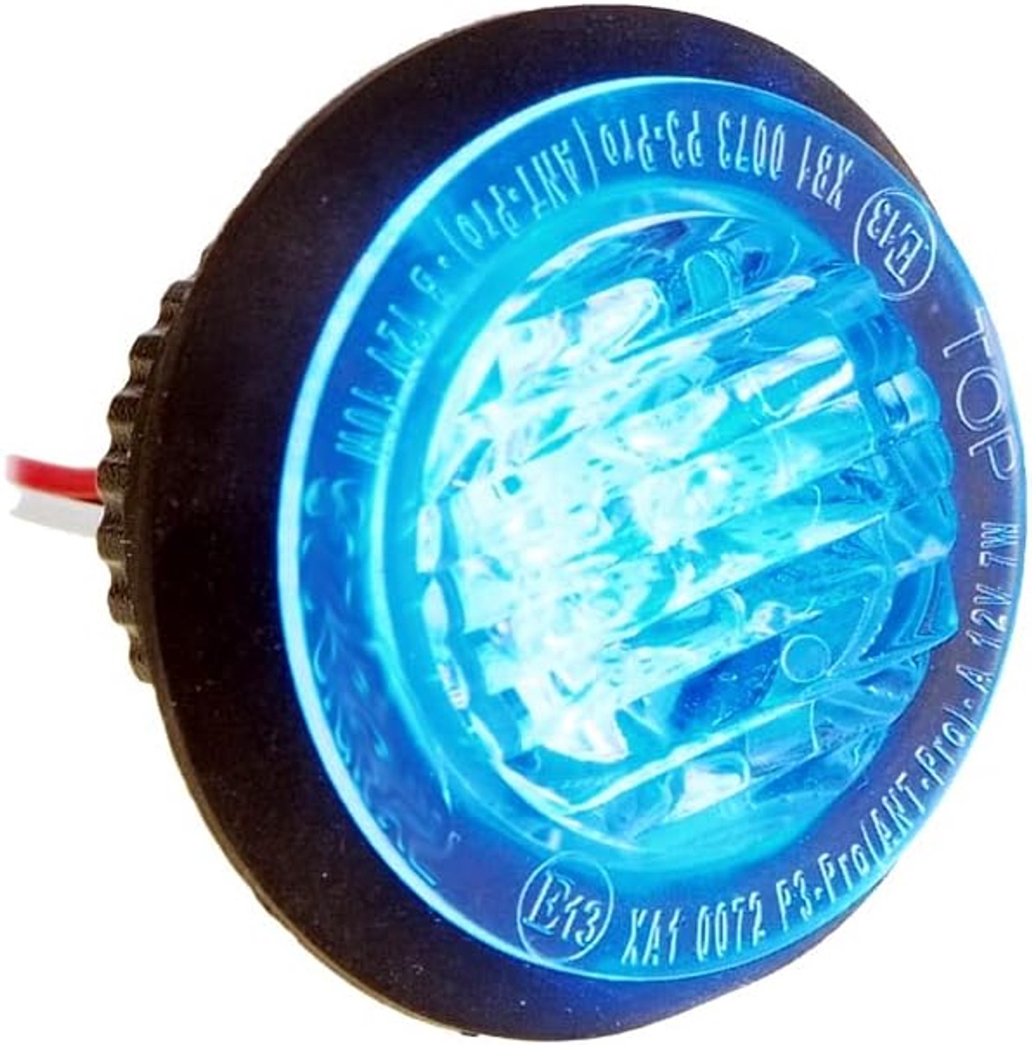 Flitsmodule - ECE R65- blauw - inschuifbaar - rond