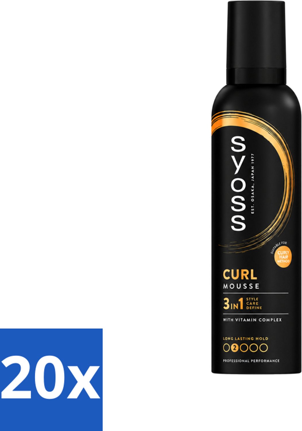 20 x Syoss - Curl - Haarmousse - Anti-Pluis & Bounce - 250 ml - Voordeelverpakking - 20 stuks