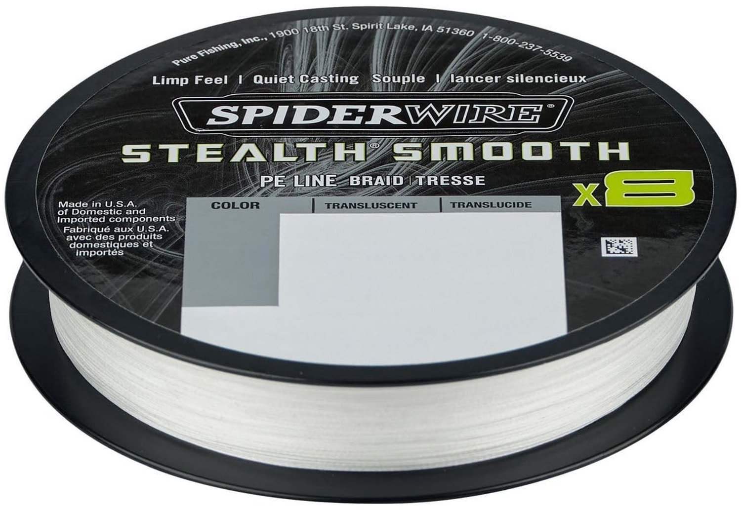 Visserslijn Stealth Smooth - 8-strengs, 150m, 0.19mm, 18kg