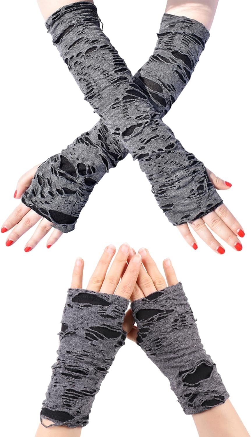 Handschoenen, Zwarte Trendy Vorm, Gepersonaliseerde Dress-Up Ornament, Rollenspel Accessoires, Bijpassende King (Kort, Lang).