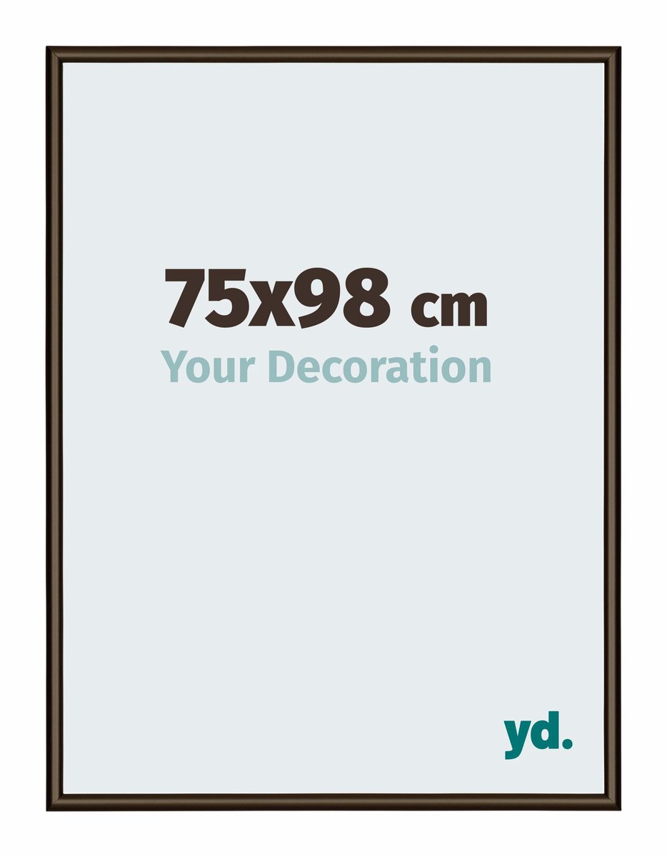 yd. Your Decoration - Fotolijst 75x98 cm - Aluminium - Walnoot Structuur - New York