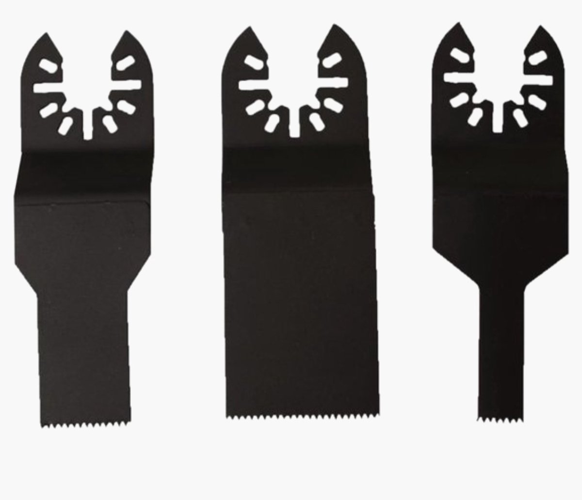 Multitool Zaagbladen Set – 3 Stuks – Oscillerende Zaagbladen – Universeel – Zwart