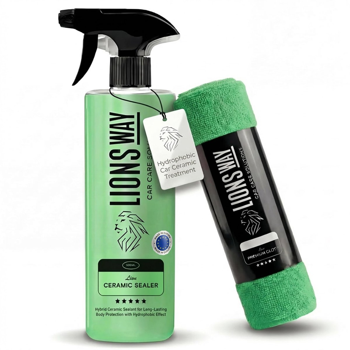 LionsWay: Hydrofobe Keramische behandeling voor de auto, C/Silica, premium afdichting, hoogglans polish, langdurige - ShopVlot