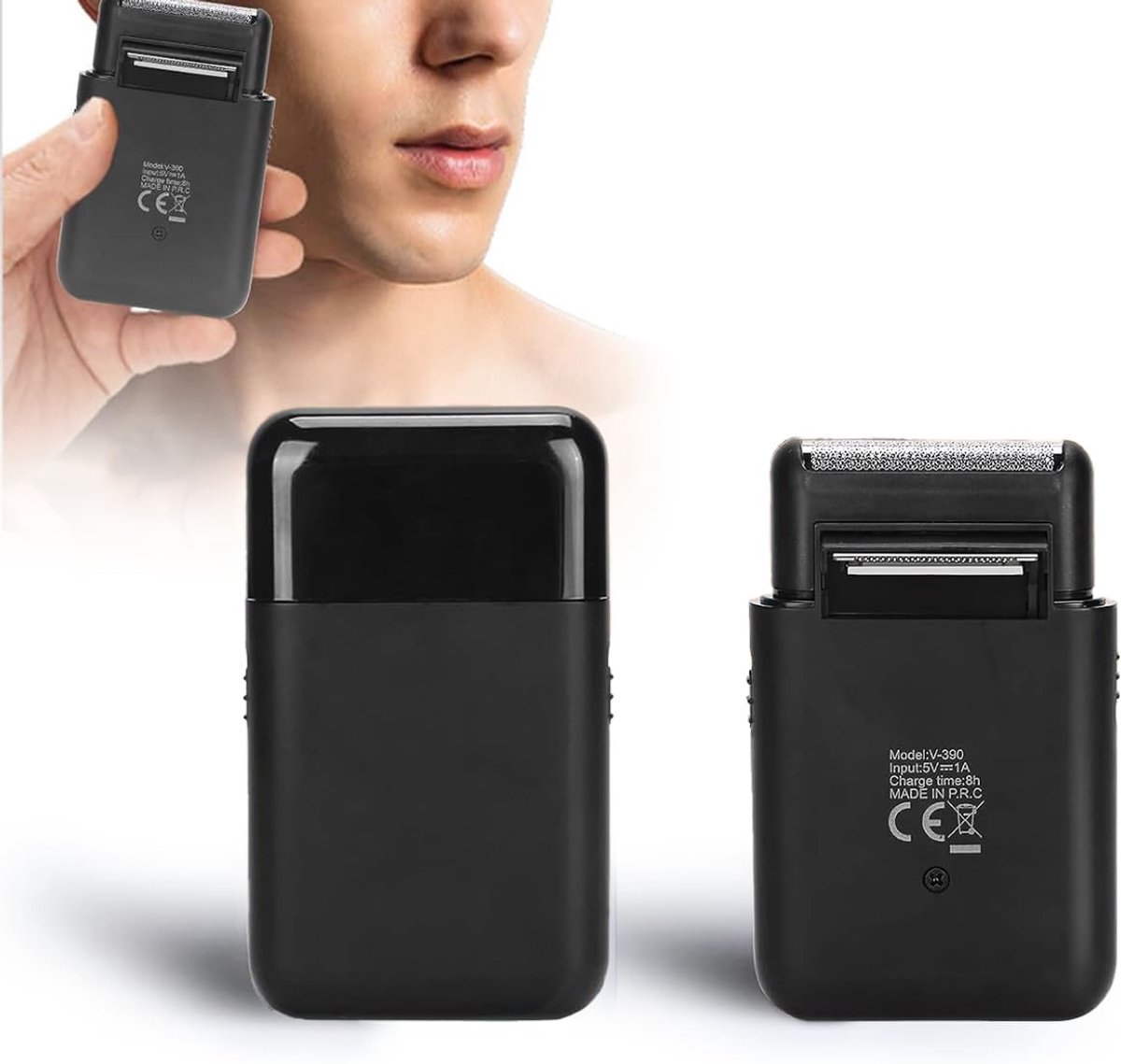 Elektrisch Scheerapparaat voor Mannen, USB Opladen Elektrisch Scheerapparaat Reizen Draagbare Mannen Folie - ShopVlot