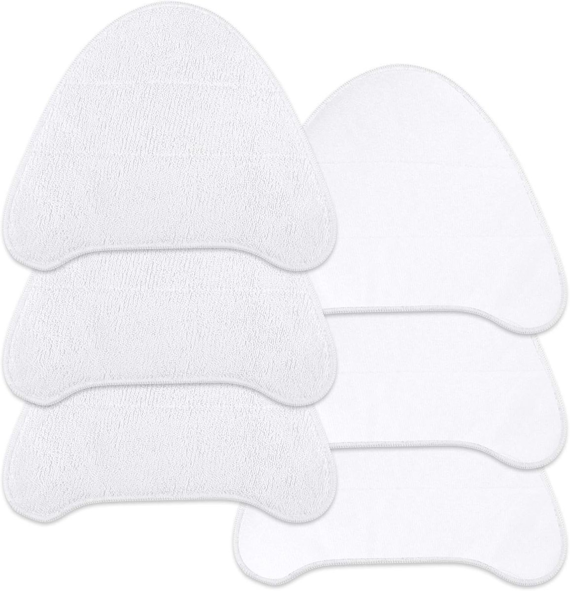 Set van 6 Vervangende Driehoekige Pads voor Stoomreinigers en Moppen, Geschikt voor Diverse Modellen