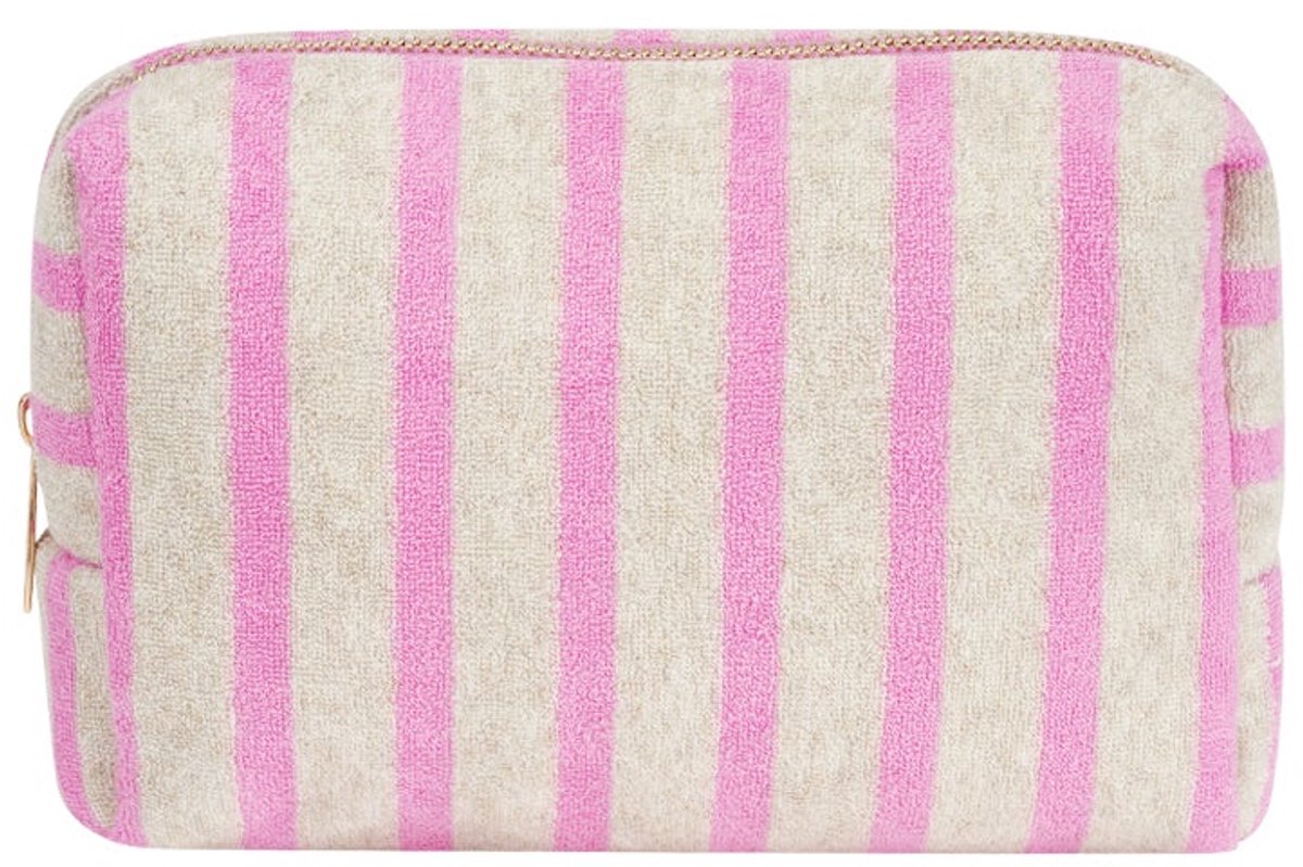 Tess - Gestreepte Make - uptas - Polyester - - Roze
