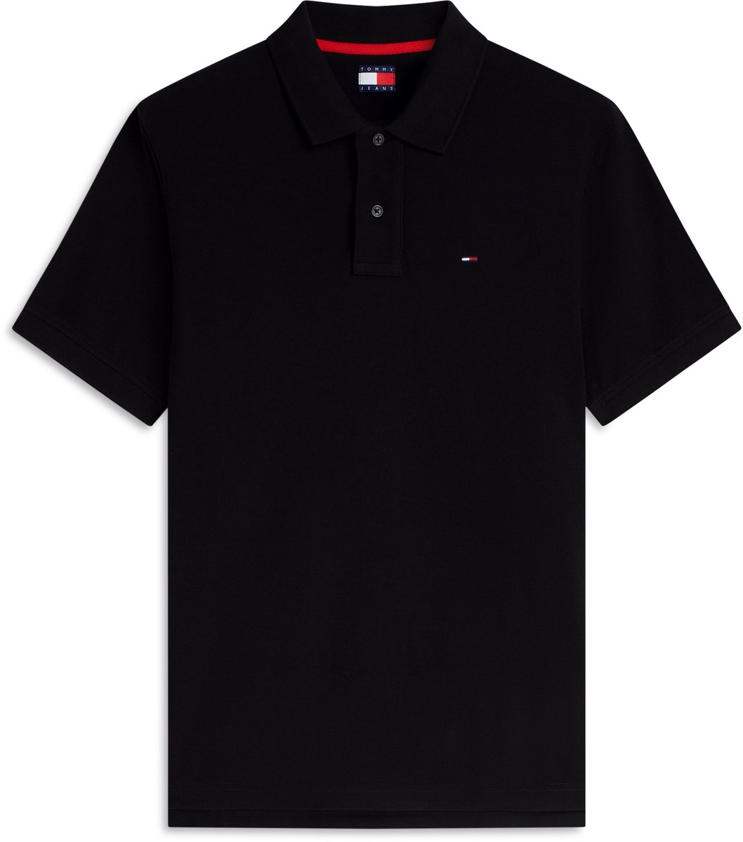Tommy Jeans Poloshirt Tjm Reg Ess Polo Ext Dm0dm22711 Bds Mannen Zwart