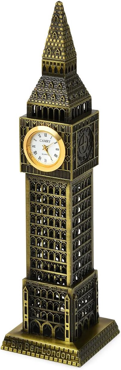 ds. distinctive style Big Ben Tower Model Elizabeth Tower metalen beeld Big Ben beeldje voor souvenirs -18cm - ShopVlot
