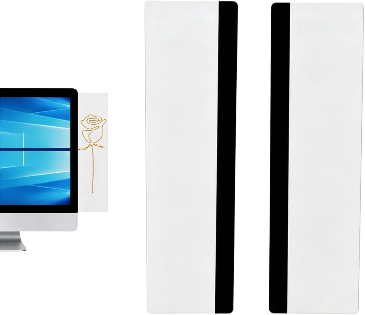 Transparante notitieborden voor computermonitor, acryl zijwand, bureau-organizer voor notities en kantooraccessoires