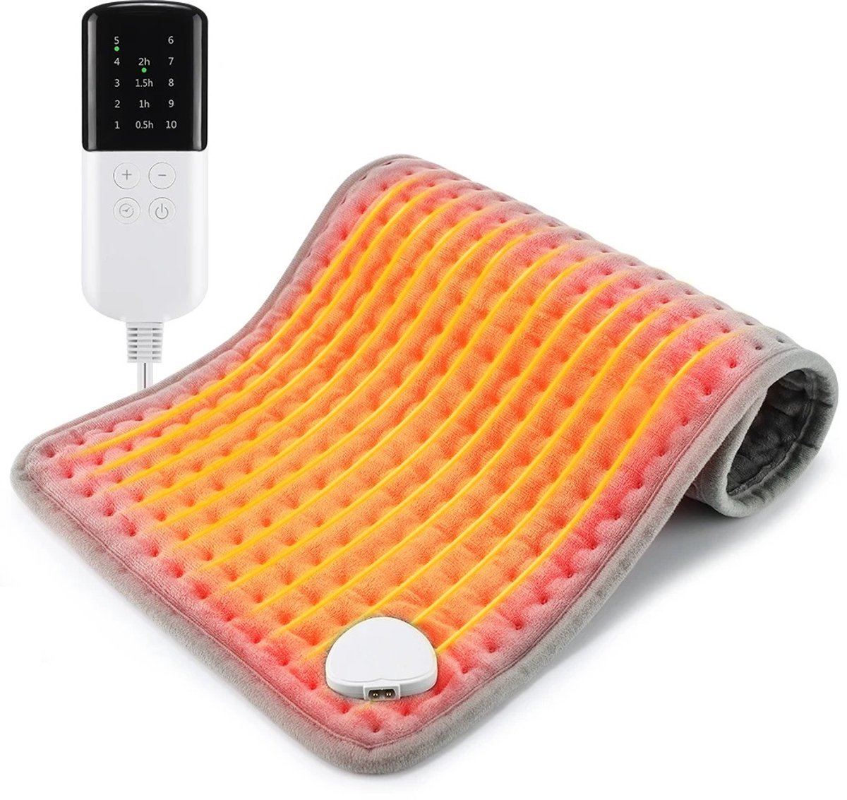 6Seven - Warme deken - Elektrische verwamd - Rugmassage - 10 niveaus - Voetverwarming - Handverwarmer - 6 uur lang warm - 50 W