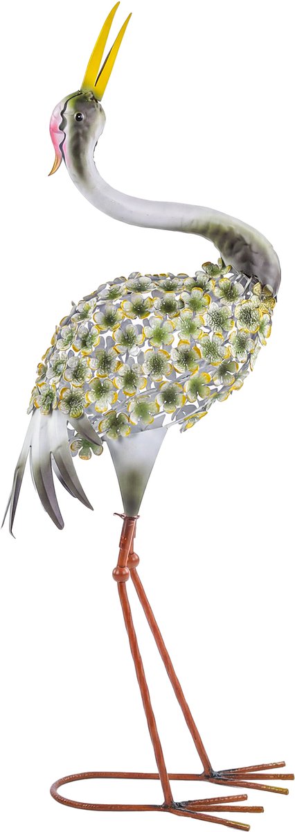 Reigerbeeld - Vogelbeeld 71 cm - Geschikt voor de tuin, de vijver en het terras
