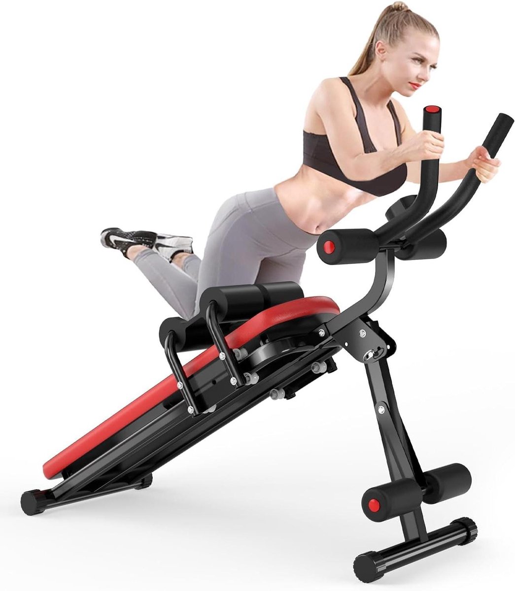 Buiktrainer - Buikspiertrainer Twistboard - Full Body Workout - Geïntegreerde Teller - 150 kg Belastbaar - Zwart