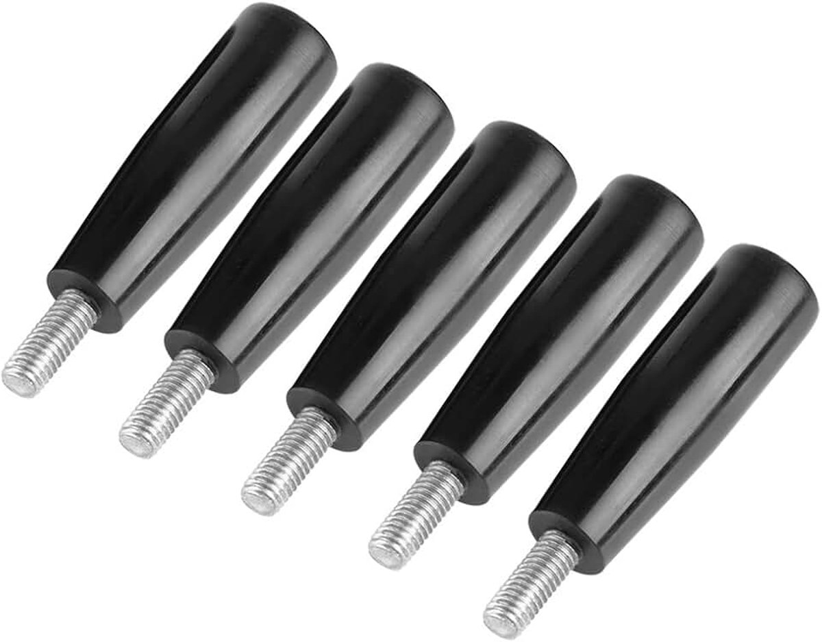 Allecto - Hardware handvat - Bakeliet handvatten - Stevig en duurzaam - Zwart - Vervangend accessoire - Geschikt voor diverse toepassingen - Zwart