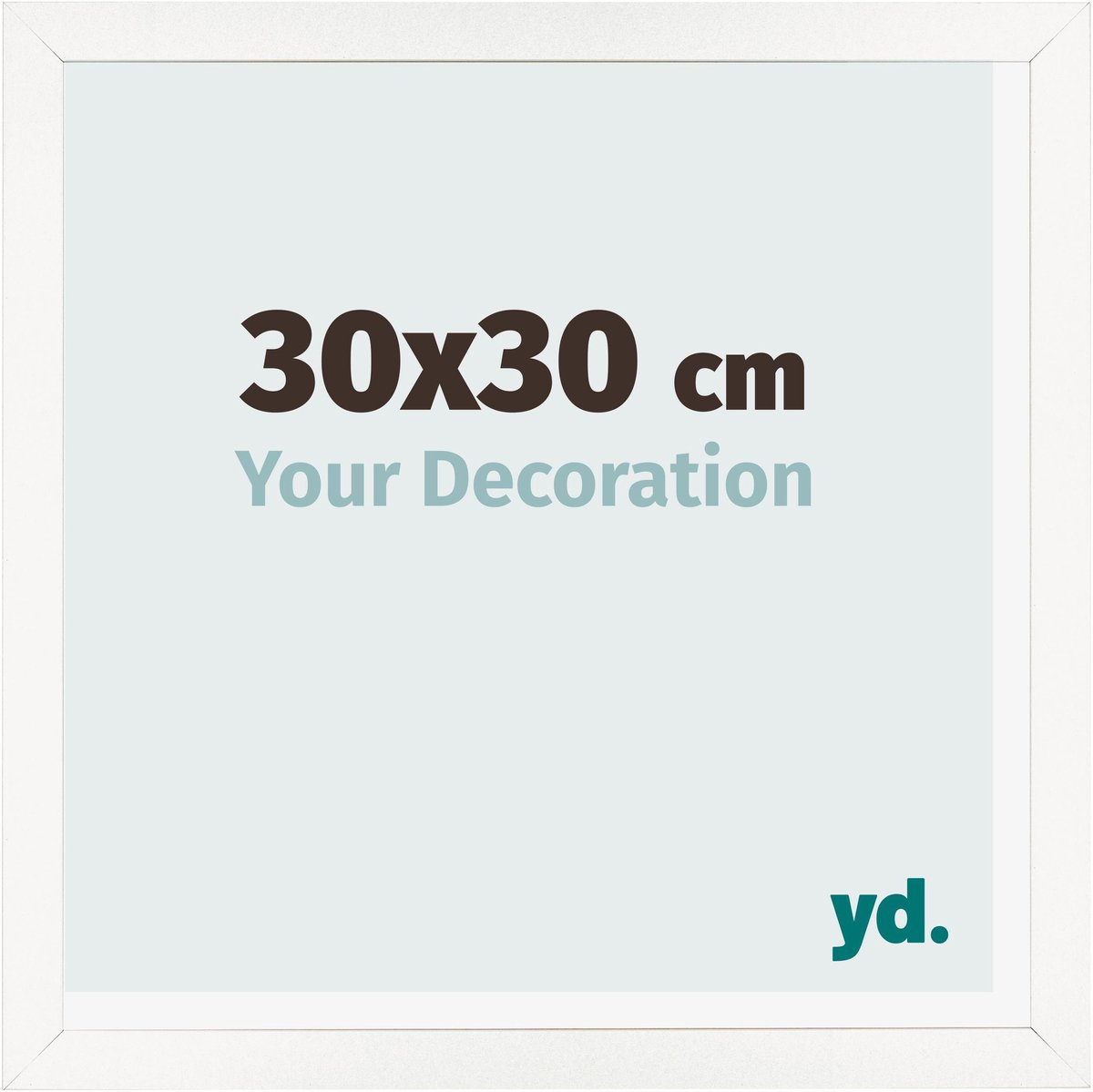 Your Decoration - Fotolijst 30x30 cm - MDF - Wit Hoogglans - Bologna